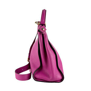 Fendi Peekaboo Leather Shoulder Regular Magenta Bag